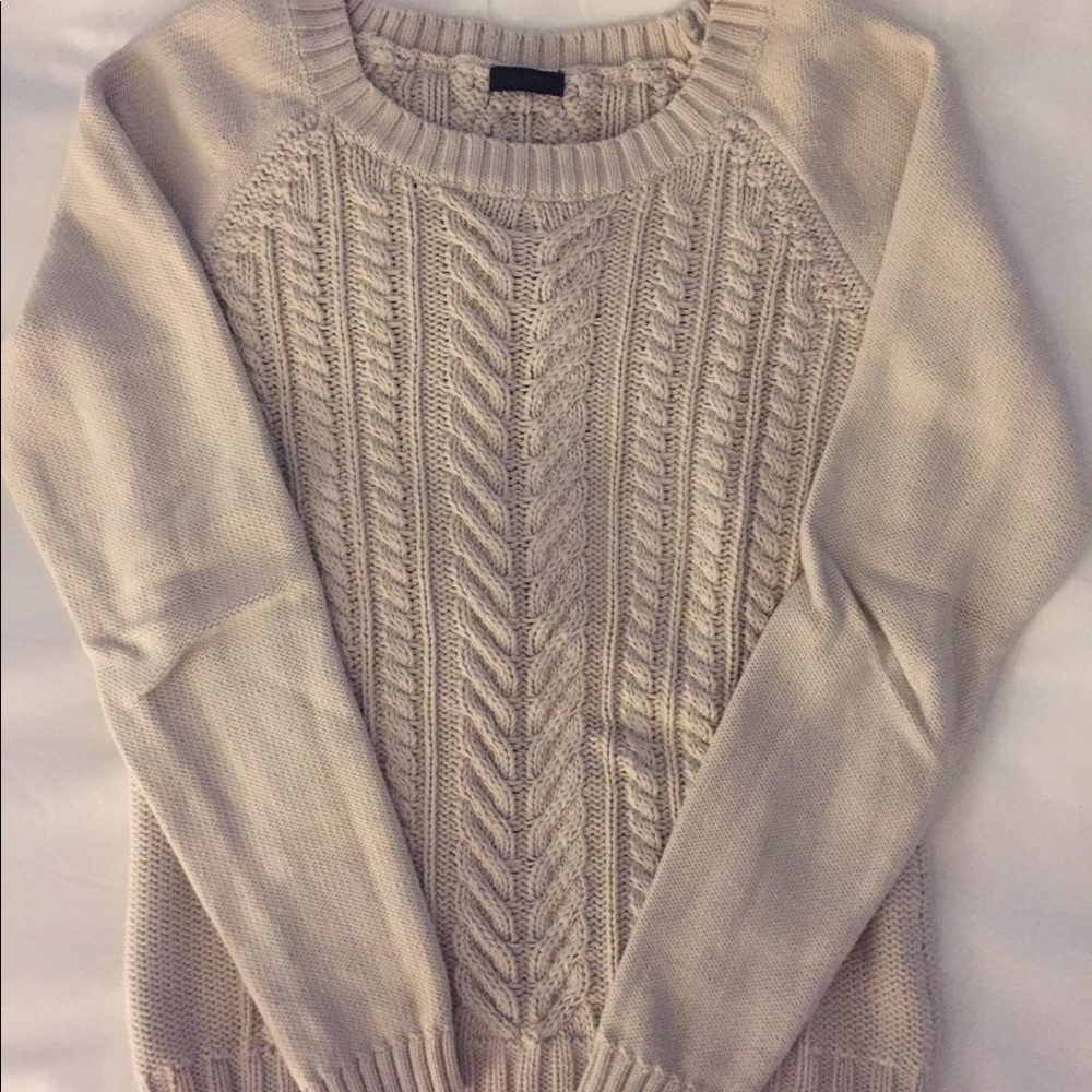 EUC J. Crew Cotton Cable-knit Sweater, Women’s Sm